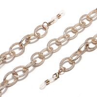 Gold-colored metal non-slip chain, thick with printed, for glasses and sweater GL1428