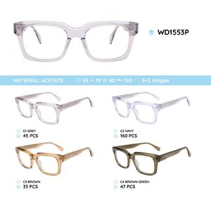 Plastic acetate eyeglasses frame WD1553P