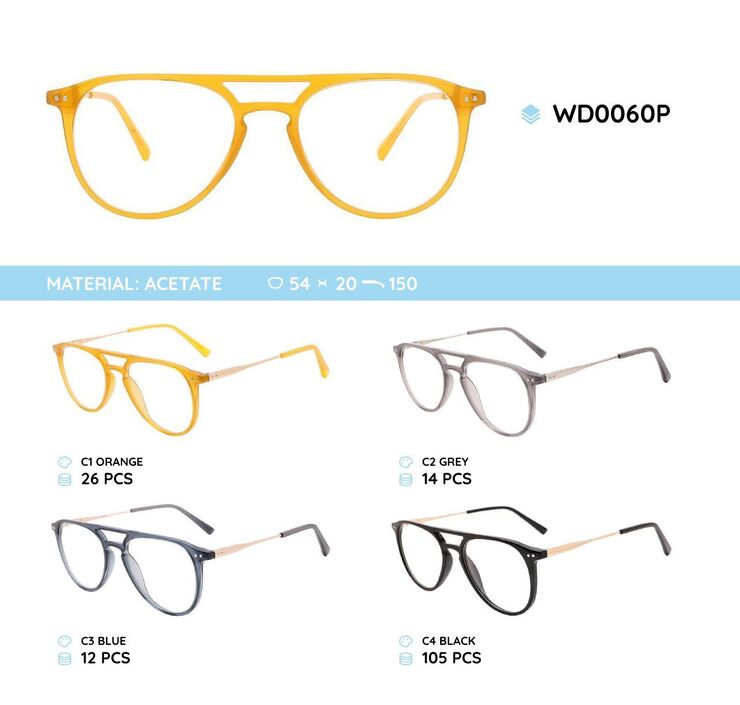Plastic acetate eyeglasses frame for women WD0060P