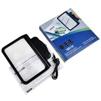 Magnifier with universal backlight, magnifying glass with handle 185115-XX, size: 185*112 mm, magnification: 2,5Х