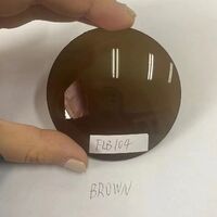 Plastic sun protection lenses Ø71 mm FLB104, brown color (price per pair)