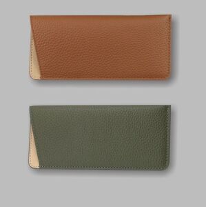 Футляр-чехол из натуральной кожи для очков с подкладкой из микрофибры ZY003