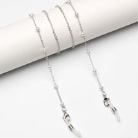 Metal non-slip chain, with pearls, for glasses and masks GL1896