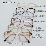 Metal + TR90 plastic ultrathin women's frames with spring hinges Wilibolo TR3073