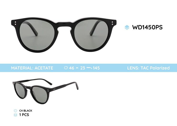 Plastic acetate frames polarized sunglasses WD1450PS