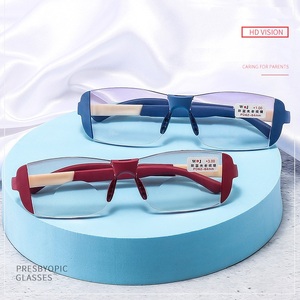 TR90 eyeglasses for reading 201连体切边软 Blue ray cut, diopters from +1.00 to +4.00, PD62-64
