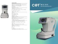 Autorefractometer/autorefrkeratometer COT AR(K)7610