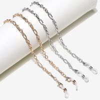Metal non-slip chain, 2-piece set gold and silver, for glasses and masks GM011
