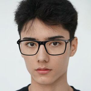 Оправа мужская пластиковая из материала TR90 + металл, линзы с защитой от ультрафиолета и синего света More LS218