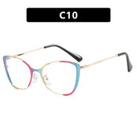 Metal glasses with blue light protection for women 8808-0177-8304-PN