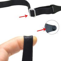 Шнурок-резинка - фиксатор для очков эластичный с регулируемой длиной, 20.2 см, крепление - Ø3.5 мм