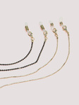 Colorful glasses chain set of two-piece golden and black GM045