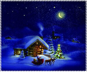 Cleaning cloth for glasses with a print, microfiber material, individually wrapped SANTA AT WORK, 17.5*14.5 cm