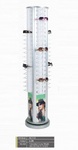 Glasses floor stand with 80 slots HD741