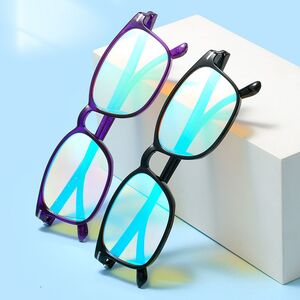 Blue Block TR90 glasses with blue light protection for colorblind people, with case KY008-5色盲