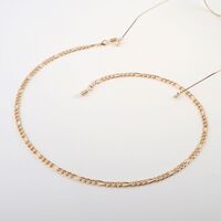 Gold-colored metal non-slip thick chain, for glasses and masks GL1012