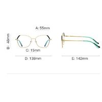 Оправа металлическая с линзами блю-блокерами MORE 3080