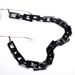 Black acrylic eyeglass chain GB063