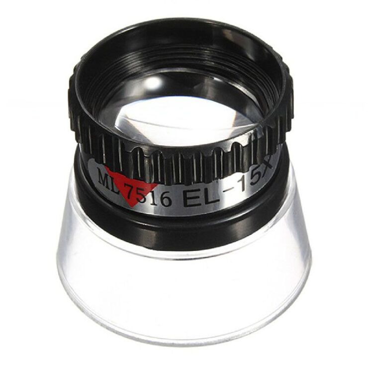 Portable pocket magnifier 13097-XX, diameter: 22 mm, magnification: 15X