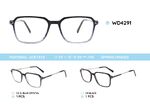 Plastic acetate eyeglasses frame for men with spring hinges WD4291