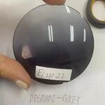 Plastic UV400 protection lenses Ø71 mm FL21022, 1.49 index, F=400/600mm, gradient grey color (price per pair)