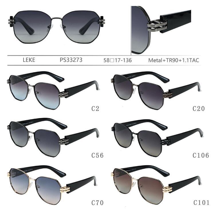 Metal + TR90 plastic sunglasses Leke PS33273