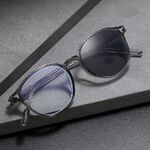 Photochromic plastic glasses with protection Blue Cut KY009变色平光