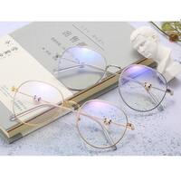 Metal eyeglasses V6013, diopters from 0.00 to -6.00, not centered