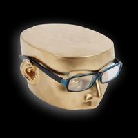 Рекламный манекен-голова, настольная подставка для очков в салон оптики