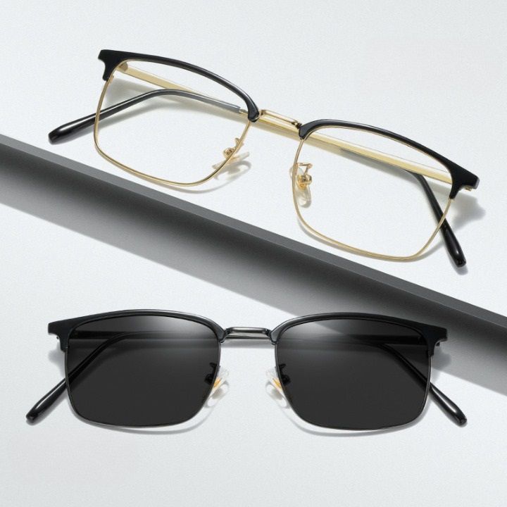 Photochromic metal glasses with protection Blue Cut L9186