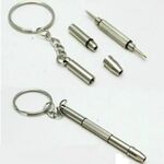 Отвертка-брелок универсальная, 4 в 1 - плоская, шестигранная * 2, крестовая