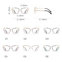 Metal Blue Blocker frames for glasses MORE FCS3106