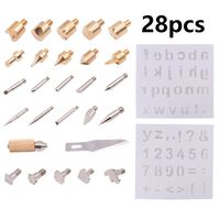 Soldering nozzle set, 28 pieces