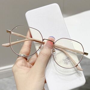 Metal glasses with blue light protection for women 5888-02144-PN