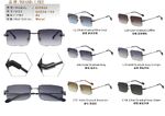 Rimless polarized metal sunglasses Leke L31925PC