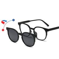 Оправа пластиковая TR90/PC + комплект из 5 поляризационных солнцезащитных насадок (клипон) на магните + кожаная сумка El Dorado EL2386