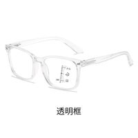 Plastic glasses for reading multi-focus, with Blue ray cut protection and flex hinges, diopters from +1.00 to +4.00, RMC=62-64, KY8082T弹簧多焦点