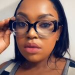 Plastic glasses with blue light protection for women M448-PN