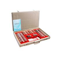 232 metal rim ophthalmic trial lens set in an aluminum case