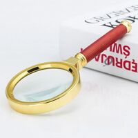 Magnifier, magnifying glass with handle 金-木70-XX, diameter: 55 mm, magnification: 7X