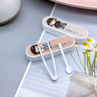 Plastic tweezers with individual pencil-box packaging XF101T, size 5.6 cm