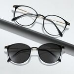 Photochromic plastic TR90 glasses with protection Blue Cut KY0045-3变色眼镜