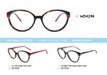 Plastic acetate eyeglasses frame for women with spring hinges WD4298