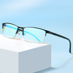 Blue Block metal glasses with blue light protection for colorblind people 1693 (602)